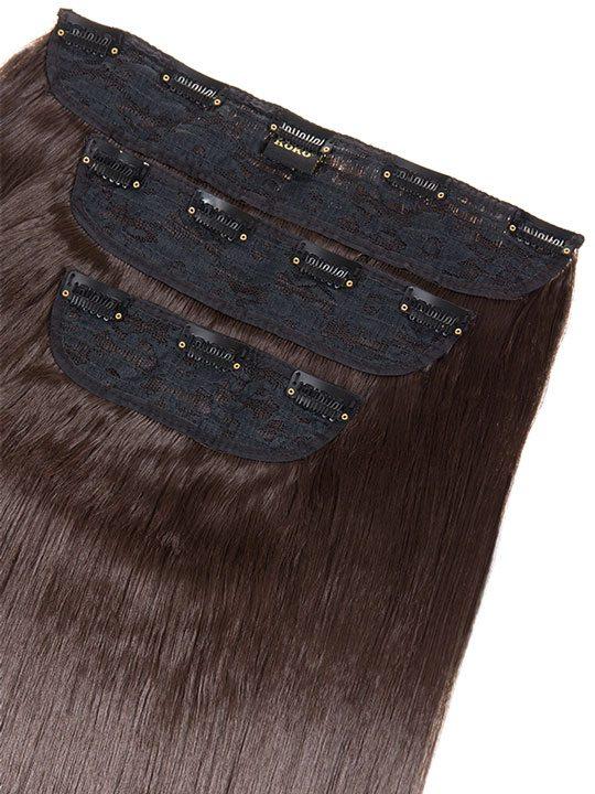 Envy 3 Weft Straight 22″-24″ Hair Extensions in Chocolate Brown - Storm Desire