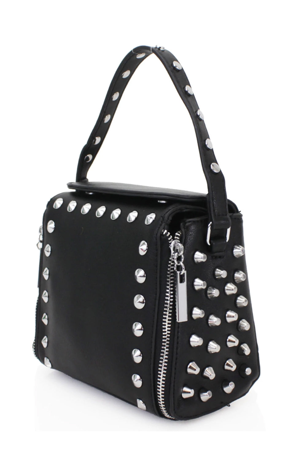 Silver Stud Midi Bag - Jessica - Storm Desire