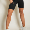 High Waist Ribbed Cycling Shorts - Leona - Storm Desire