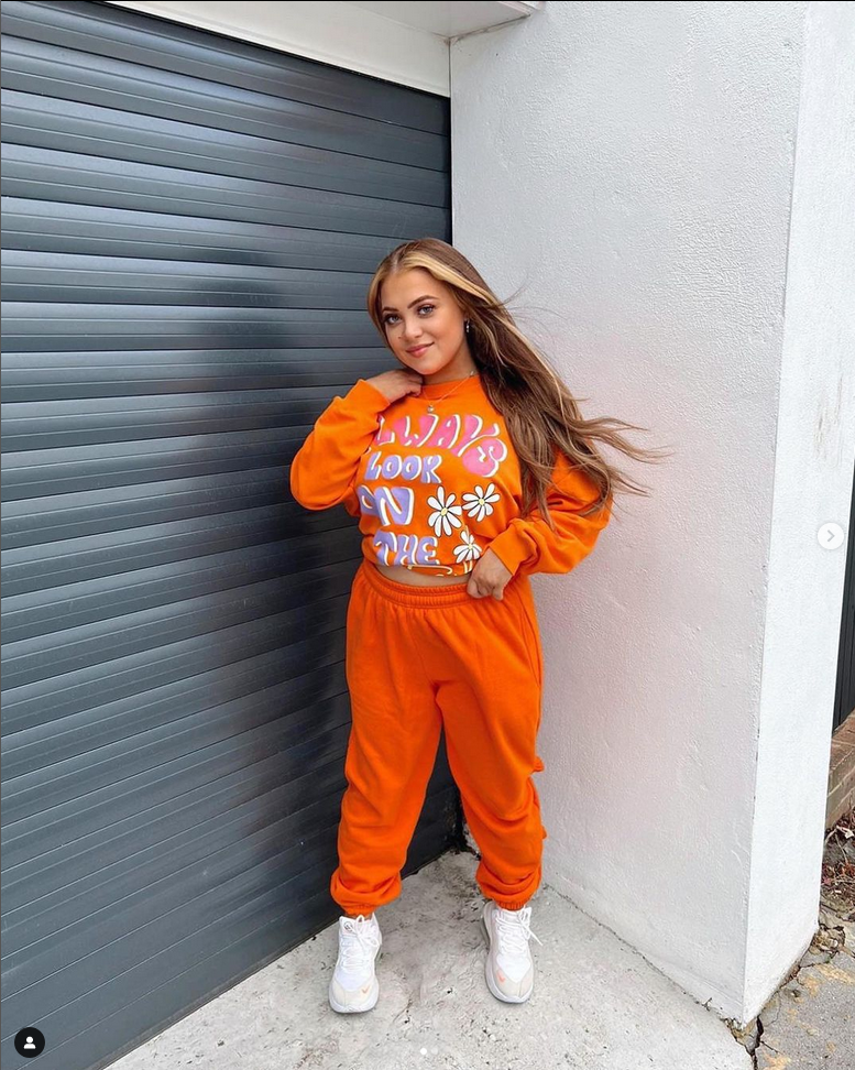 Orange Casual Oversize Joggers Loungewear - Gloria - Storm Desire