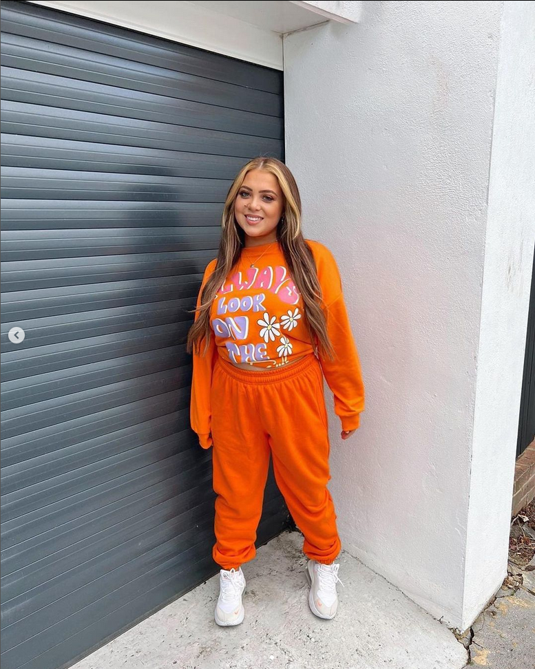 Orange Casual Oversize Joggers Loungewear - Gloria - Storm Desire