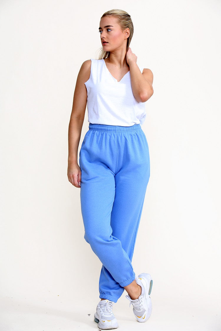 Peacock Blue Casual Oversize Joggers Loungewear - Gloria - Storm Desire