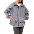 Kids Grey High Neck Hooded Festival Jacket - Parker - Storm Desire
