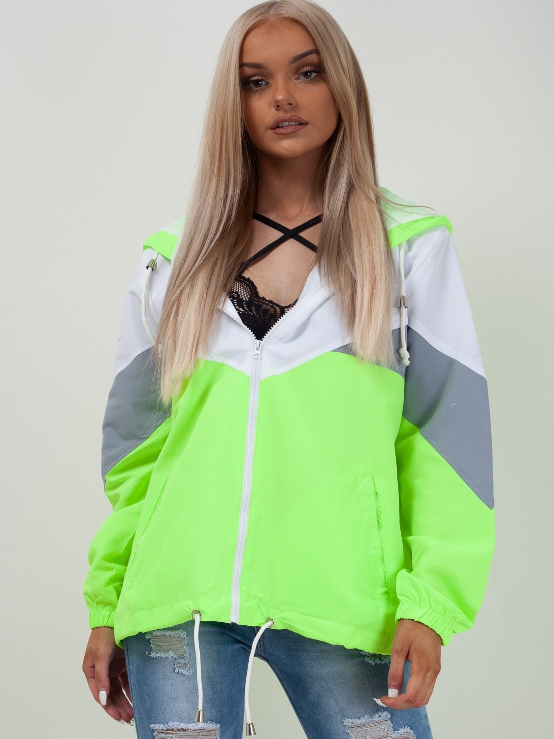 Neon Green Classic Festival Jacket - Athena - Storm Desire