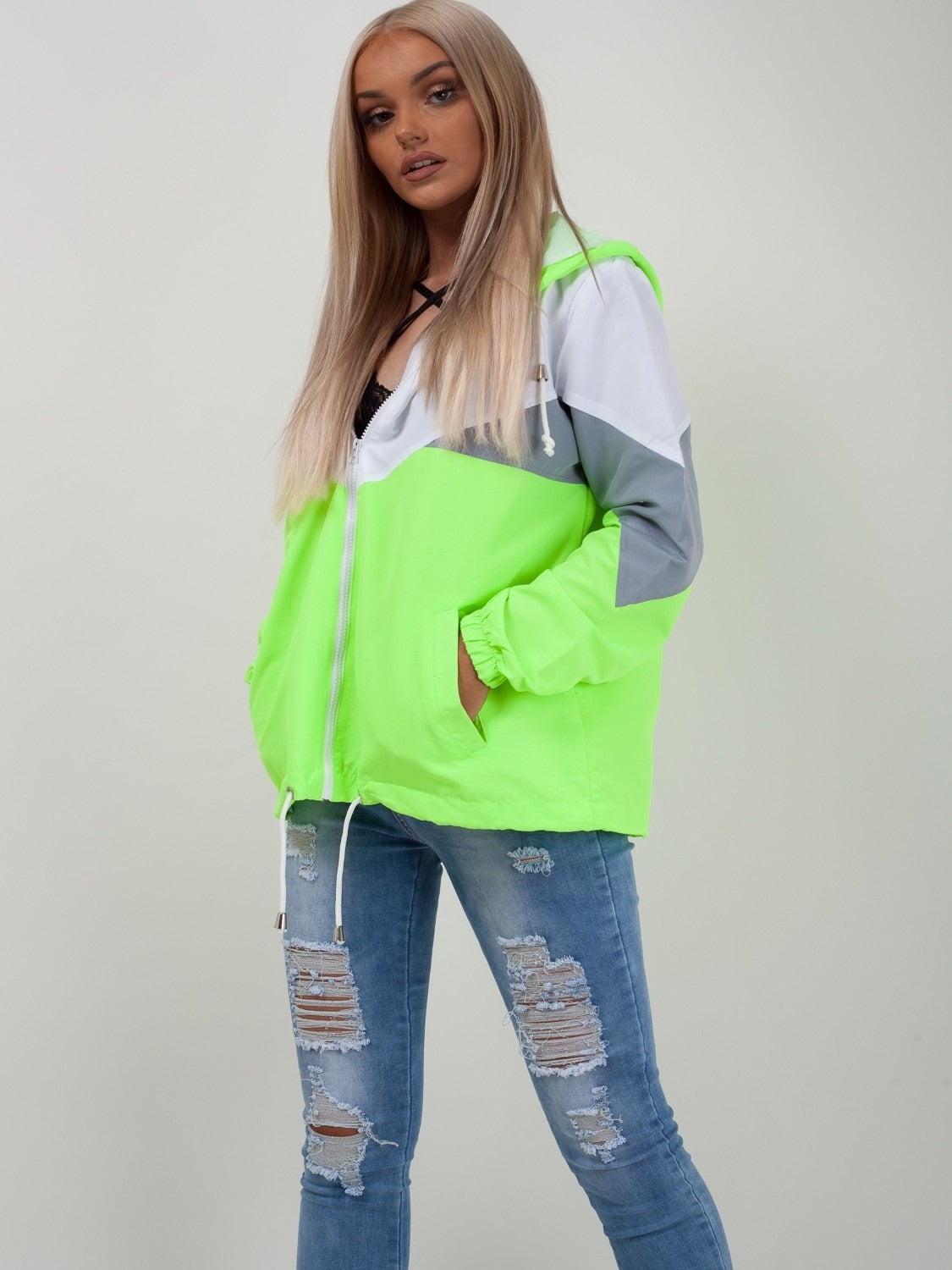 Neon Green Classic Festival Jacket - Athena - Storm Desire