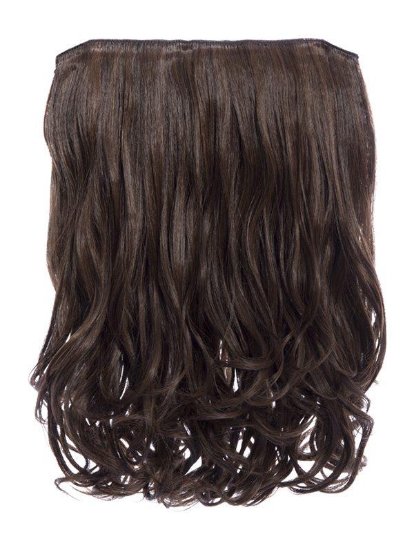 Rosie 1 Weft 16″ Curly Hair Extensions Warm Brunette