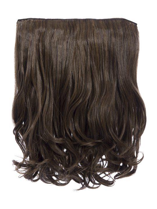 Rosie 1 Weft 16″ Curly Hair Extensions Dark Caramel