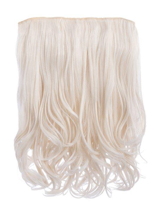 Rosie 1 Weft 16″ Curly Hair Extensions Bleach Blonde