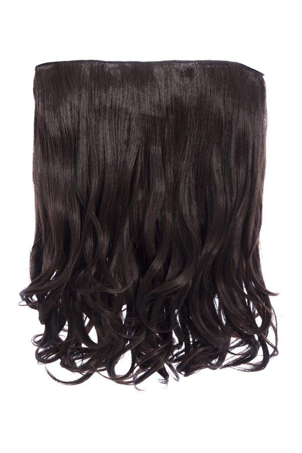 Rosie 1 Weft 16″ Curly Hair Extensions In Chocolate Brown - Storm Desire