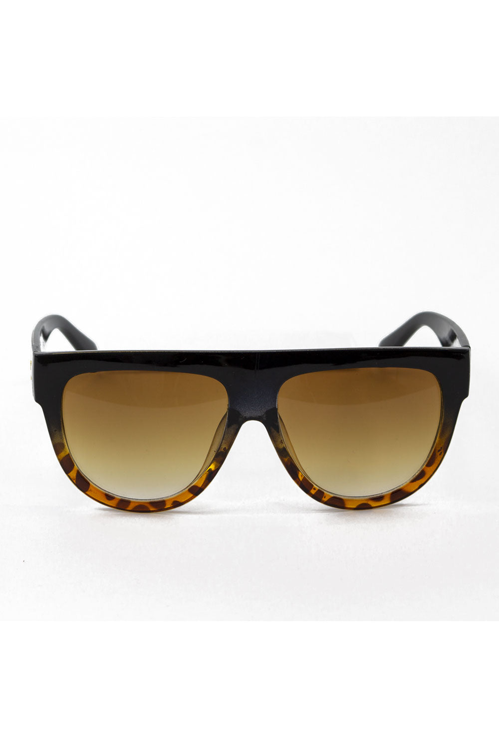 Oversized Tortoise Shell Sunglasses - Brown - Storm Desire