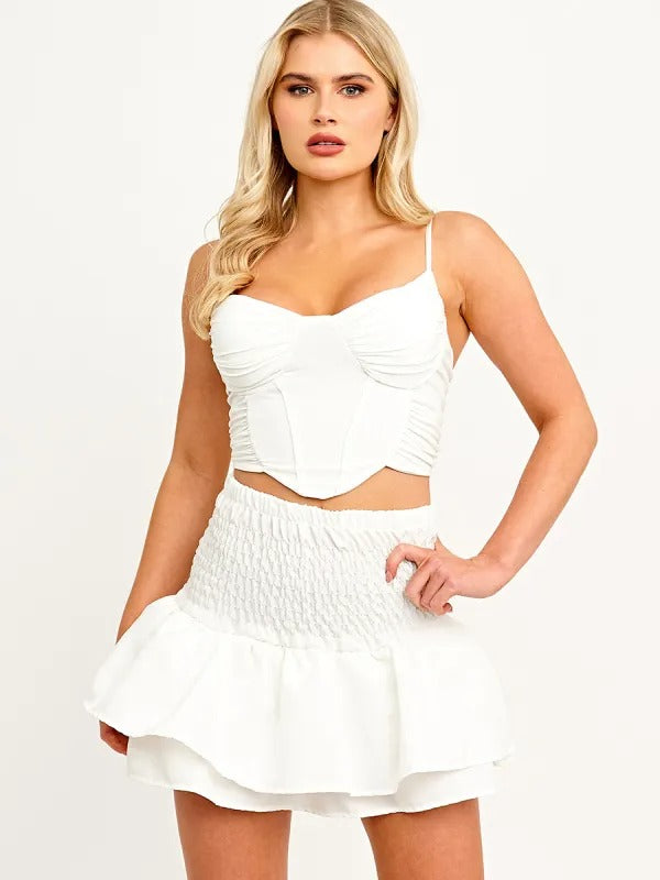 Layered Rara Mini Skirt - Brooke - Storm Desire