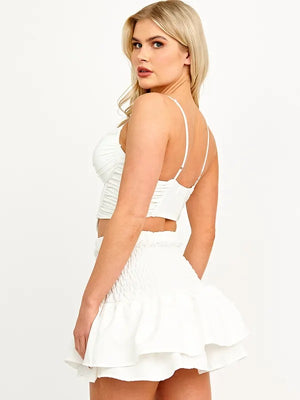 Layered Rara Mini Skirt - Brooke - Storm Desire